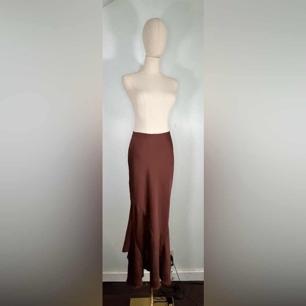 NWT Free People You're An Angel Half Slip in Mocha